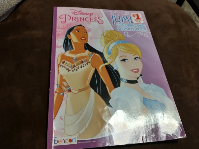 DISNEY PRINCESS JUMBO Coloring & Activity Book! FREE shipping $7.50