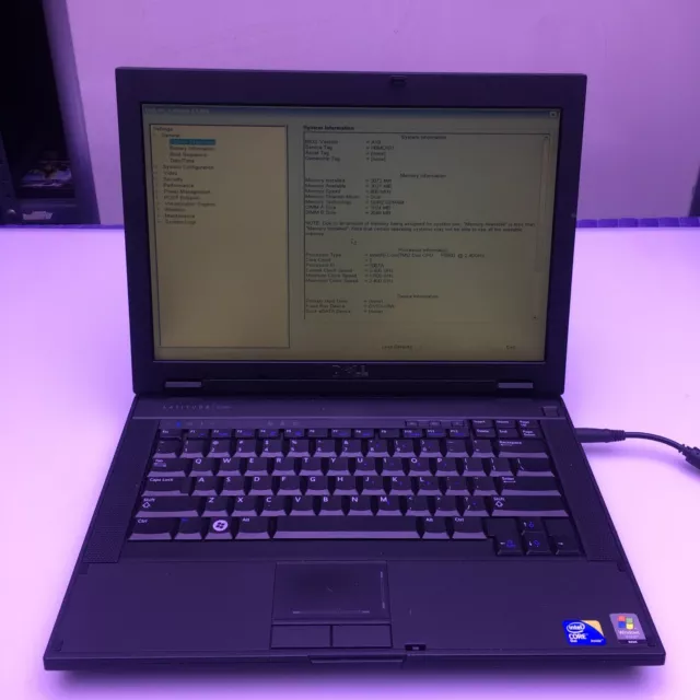 Dell Latitude E5400 14.1" Intel Core Duo 2.40GHz 3GB DDR2 No HDD No OS - Read