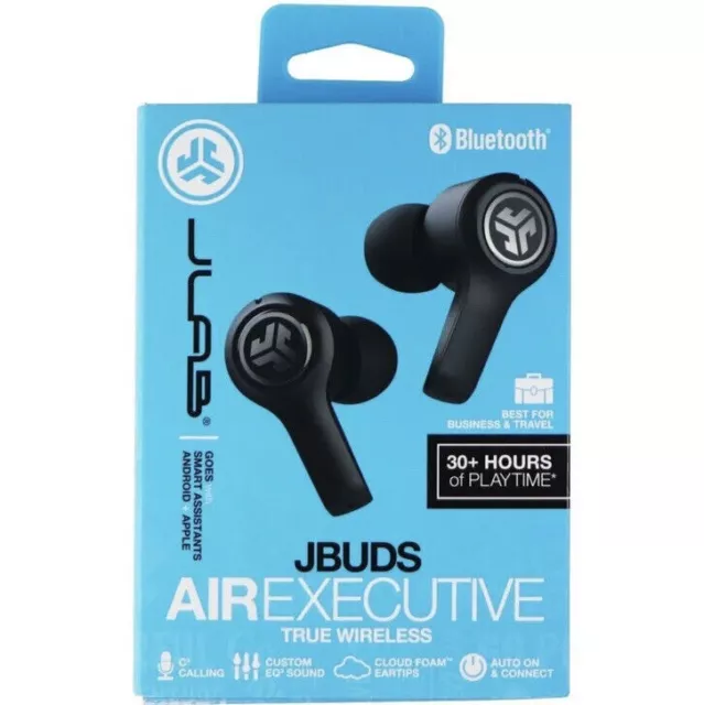 JLAB JBUDS Air Executive TRUE WIRELESS Bluetooth EARBUDS Charging CASE Cable 30h