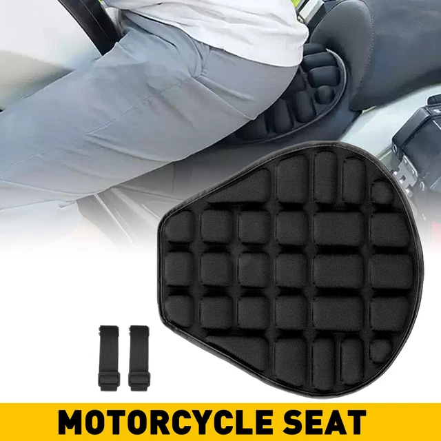 Motorcycle Comfort Seat Cushion Gel Cover Pad Pressure Relief Black Universal US