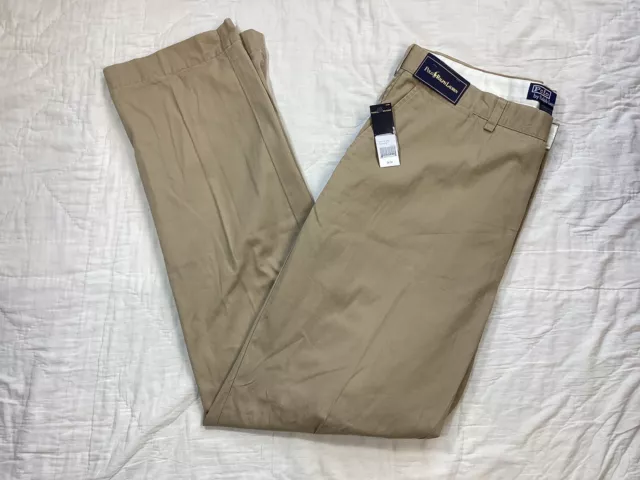 NWT Mens Polo Ralph Lauren Prospect Pant Khaki Chino Pants 36x34