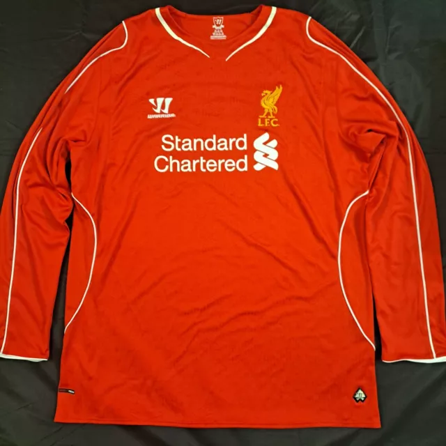 LIVERPOOL 2015-2016 Home Men's XXL Long Sleeve Shirt - EPL - Warrior