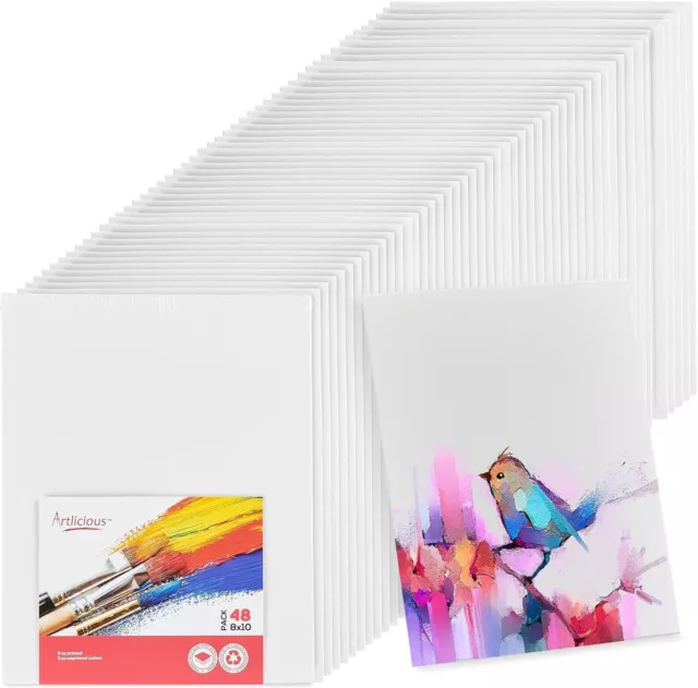 Canvas Boards for Painting, 24 Multipack Blank Canvases for Painting,  Painting
