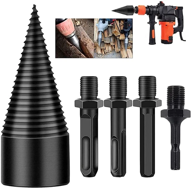 50Mm Holzspalter Kegelspalter Bohrer Drill Kegel Spaltbohrer Für Bohrmaschine