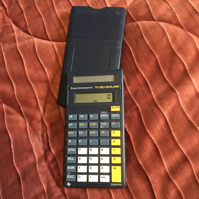 Texas Instruments TI-30 Solar Taschenrechner Büro Rechner, Gebraucht für Sammler