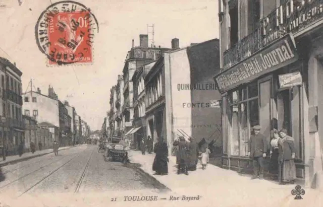 Antique postcard Rue Bayard - Toulouse (Haute-Garonne)