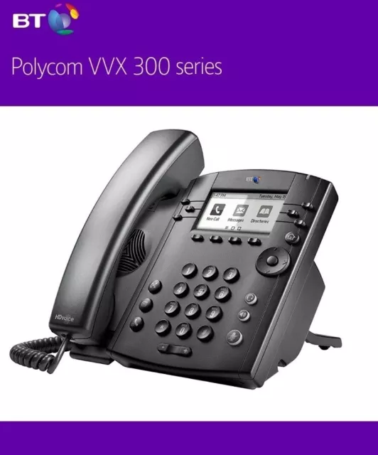 BT Polycom VVX 300 HD Business Media IP Desk Phone ** BRAND NEW **