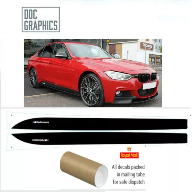 BMW 3 Series F30 F31 M SPORT Performance Side Skirt Matte Decals Vinyl Sticker