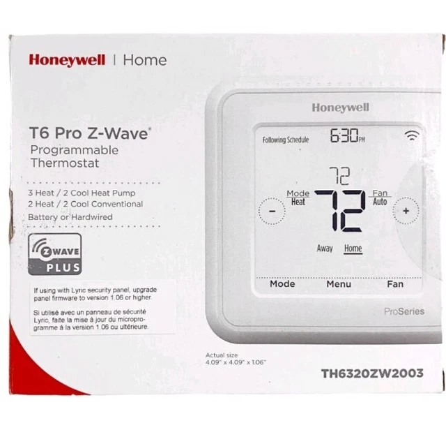 Honeywell Home Pro Series Thermostat Z Wave