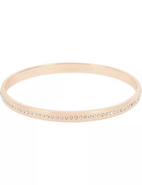 Kate Spade Make Me Blush Pave Idiom Bangle Statement Cuff Bracelet NEW