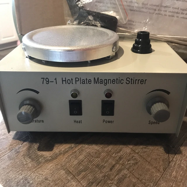 79-1 Lab Hot Plate Magnetic Stirrer Mixer Stirring Laboratory Adjust Speed &Temp