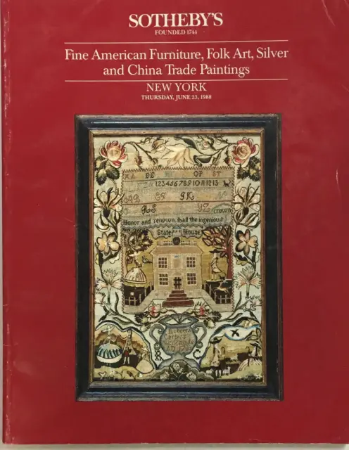 Fine American Furniture, Folk Art, Silver And China Trade Paintings - Sotheby's