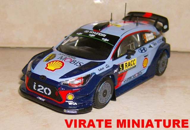 Miniature Hyundai I20 WRC 2016 - IXO 1/43, Neuville & Sordo, Test Rally