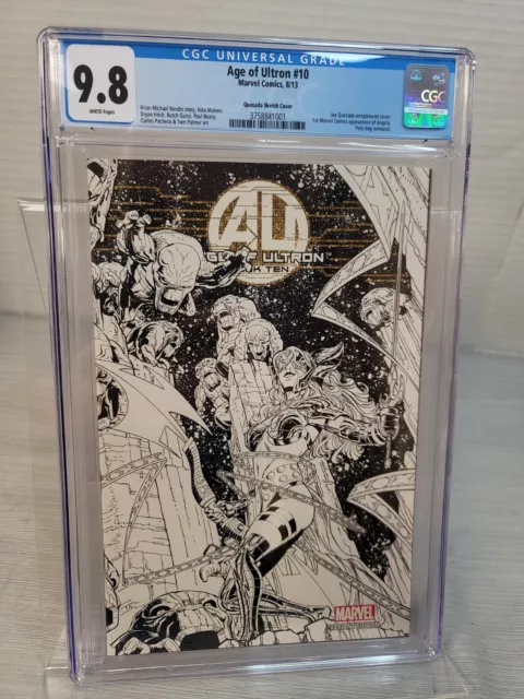 Marvel Age of Ultron 10 1:100 Quesada Sketch Cover CGC 9.8 1st Angela MCU GotG 3