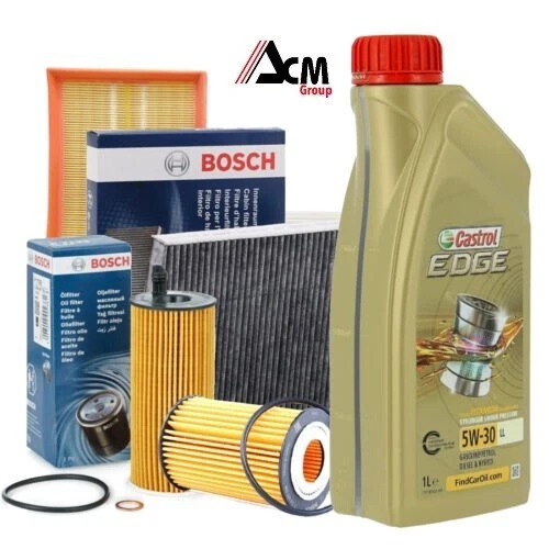Kit Tagliando Olio CASTROL EDGE 5W30 5LT 4 FILTRI WIX VW PASSAT 2.0 TDI 140 CV E - Foto 5