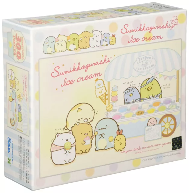 Ensky 300-Piece Sumikko Gurashi Penguin Ice Cream Jigsaw Puzzle 26x38cm