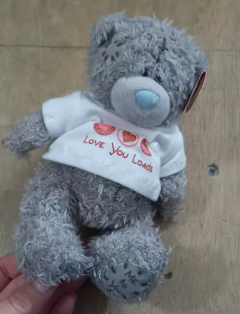 Me to You brand Teddy Bear with "Love you loads" t-shirt.