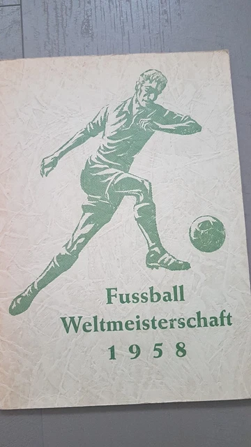 FUSSBALL WELTMEISTERSCHAFT WM 1958 Sammelalbum alle Bilder komplett u.a
