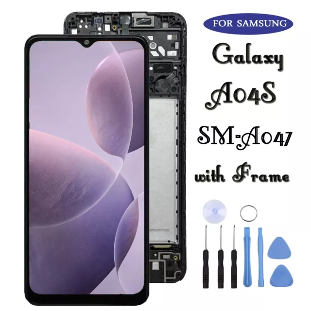 For Samsung Galaxy A04s SM-A047F/DSN LCD Display Screen Replacement+Frame