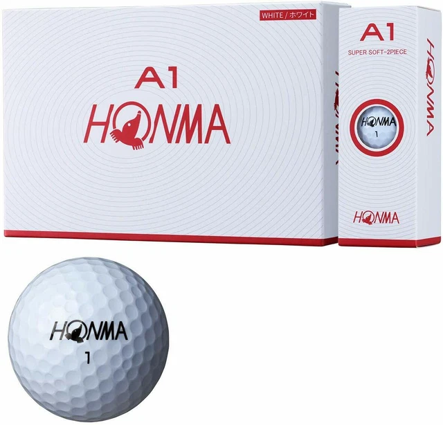 HONMA Japon Balle de Golf Balles A1 2piece Bas Spin Distance BT1905 Blanc 1dozen