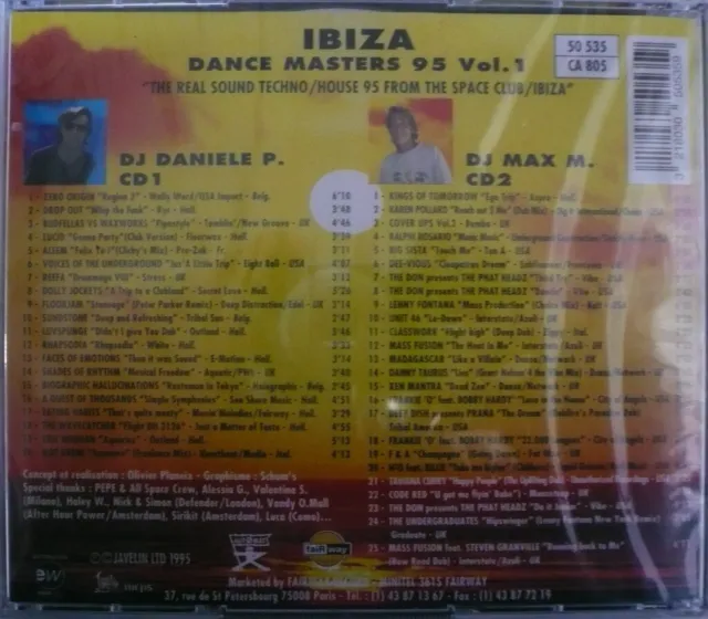 2xCD IBIZA DANCE MASTERS 95 Tech Progressive Garage House SPACE CLUB Mix 2