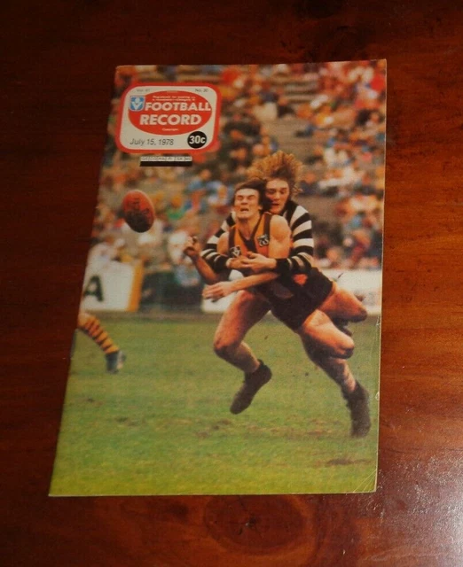 1978 VFL Football Record Melbourne v Carlton 12.95 PicClick AU