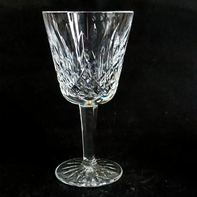 1 (One) WATERFORD LISMORE Cut Lead Crystal 4.25"  Port Glass-Signed