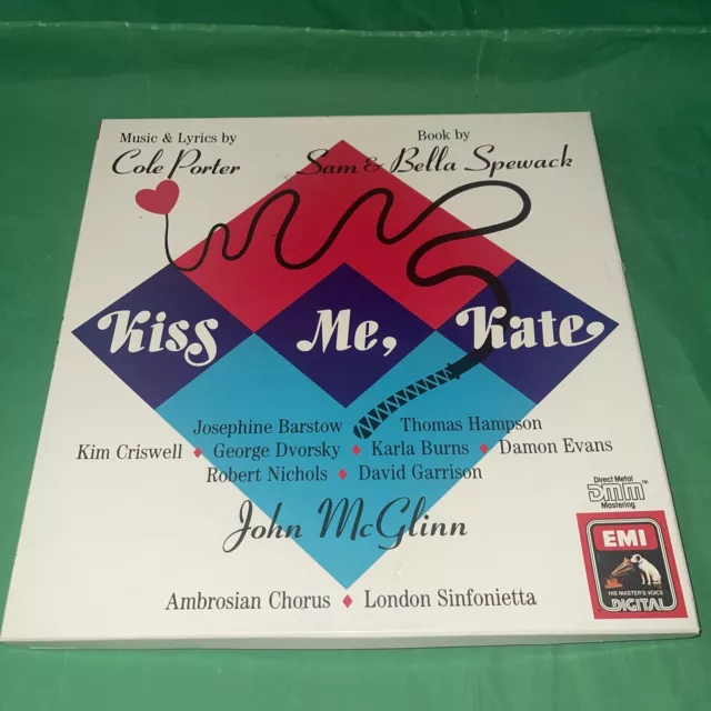 KISS ME KATE Cole Porter John McGlinn Josephine Barstow 2LP EMI EX 165 7 54033 1