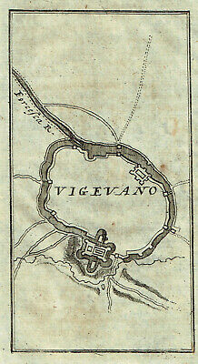 VENETO 1702 FRITSCHEN Stampa Antica ORIGINALE CARPI D'ADIGE Verona LEGNAGO 