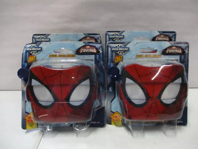 4 Marvel Ultimate Spiderman Viewmaster 3D Viewers