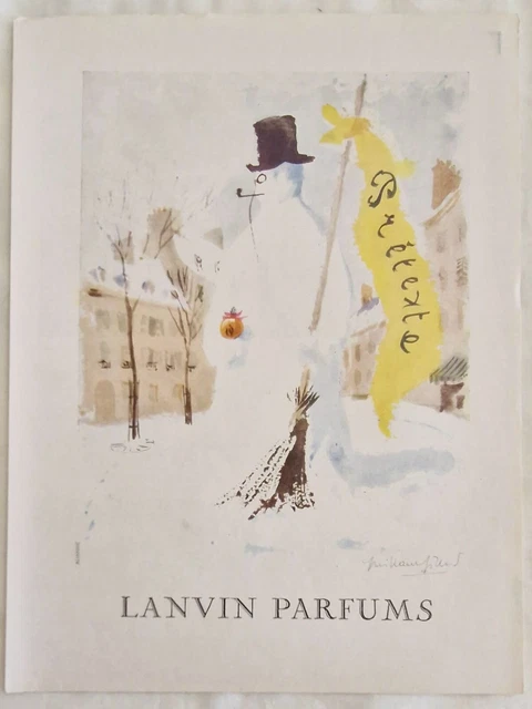 Publicité Presse Ancienne – Parfum Sauze Prestige De Paris – 1946 – Original Vintage