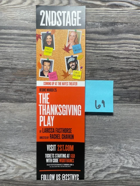 Thanksgiving Play, Flyers, Hayes Theatre