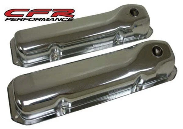 For 1969-1982 Ford Small Block 351C 351M 400M Boss 302 Steel Valve Covers Chrome