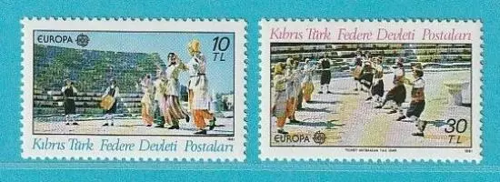 Türkisch Zypern Europa CEPT aus 1981 ** postfrisch MiNr. 98-99 Folklore