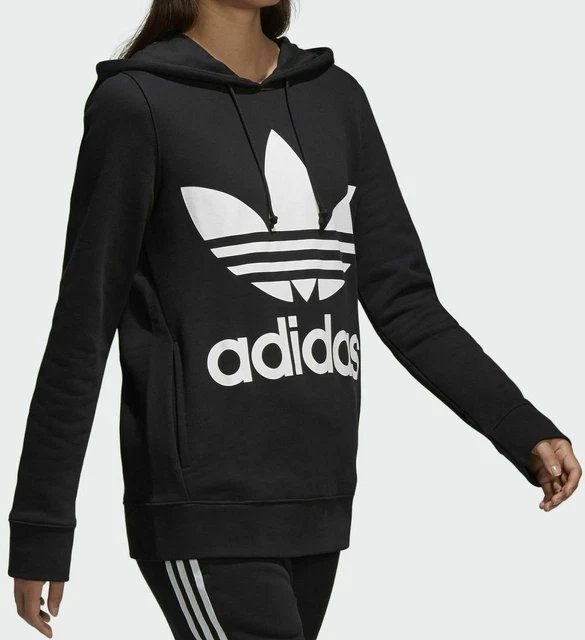 FELPA ADIDAS DONNA ragazza con cappuccio adidas Trefoil Donna girl EUR 55,99 - PicClick IT