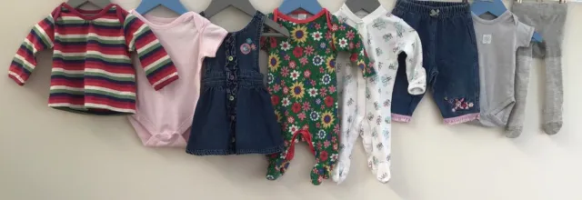 Pacchetto di abbigliamento per bambine età 0-3 mesi miniclub Matalan M&S coccinella
