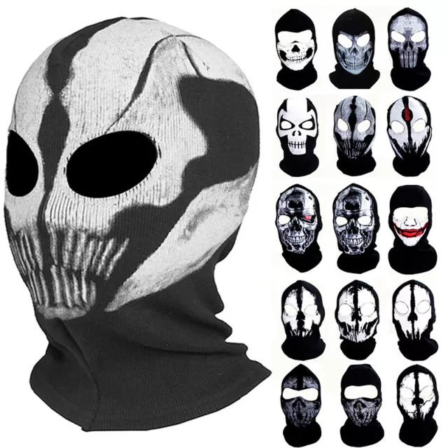 Balaclava Full Face Mask Men Women Cycling Ski Winter Warm Neck Black Motorbike