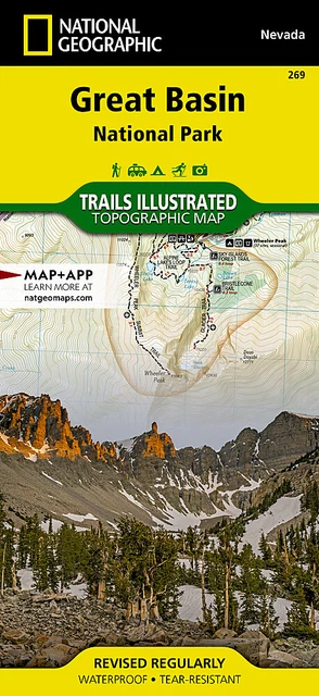 National Geographic Trails Illustrated NV Great Basin National Park Topo Map 269 National Geographic Trails Illustrated NV Great Basin National Park Topo Map 269