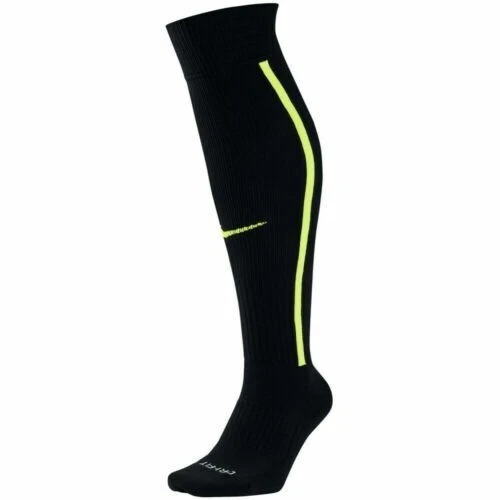 Nike Vapor Knee High Socks Football Men Black Neon Volt Usa Shoe Sz 8 9 10 11 12
