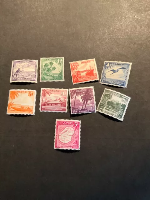 Stamps Nauru Scott #39-47 never hinged