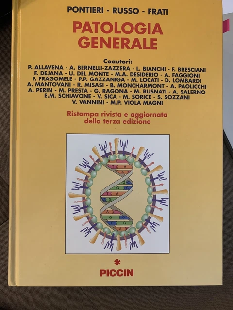 PATOLOGIA GENERALE 3 Ed. Pontieri Russo Frati PICCIN (2 Volumi) 2003 ...