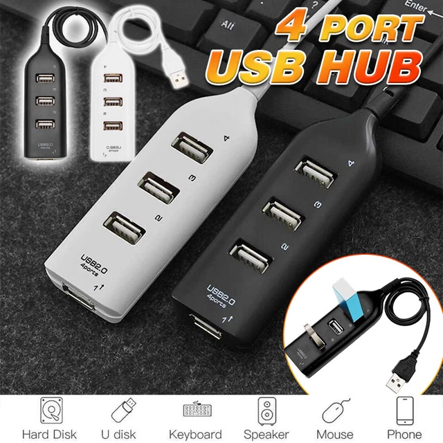 Multi USB Hub 4 Port High Speed Slim Compact Expansion Smart Splitter OZ AU