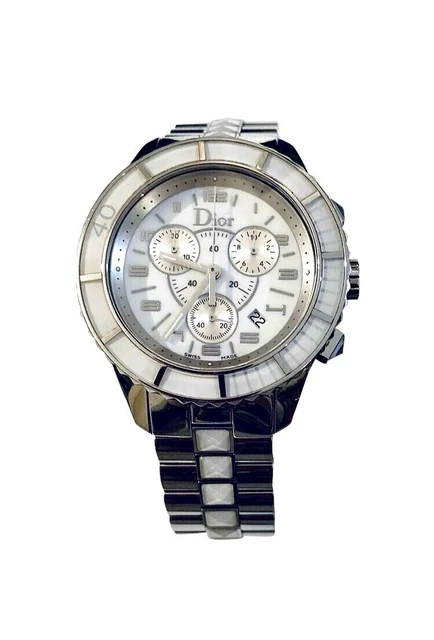 Genuine CHRISTIAN DIOR CHRISTAL CHRONOGRAPH CD114310 - Excellent, Full Packaging