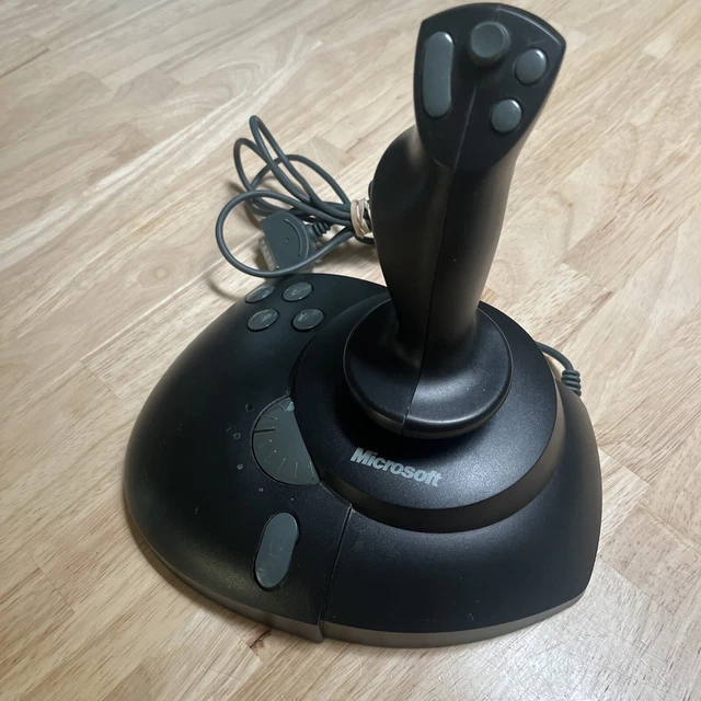 MICROSOFT SIDEWINDER 3D Pro Plus Flight Stick Joystick PC Game Port