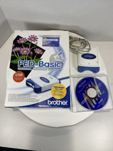CAJA DE TRANSFERENCIA DE DISEÑO DE BORDADO BÁSICO BROTHER PED - Sin tarjeta incluida