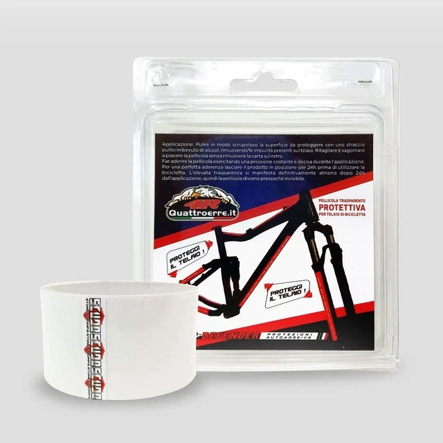 SEAFRONT Protections De Cadre Vélo – 2 Autocollants En Nylon, Système Velcro | Anti-Choc Chaîne, Protection Peinture