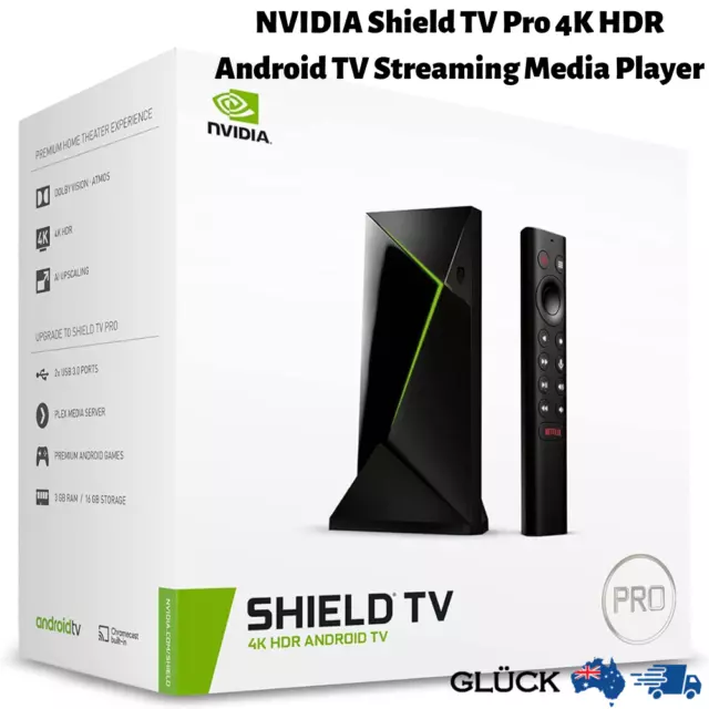 NVIDIA Shield TV Pro 4K HDR Android TV Streaming Media Player, Black