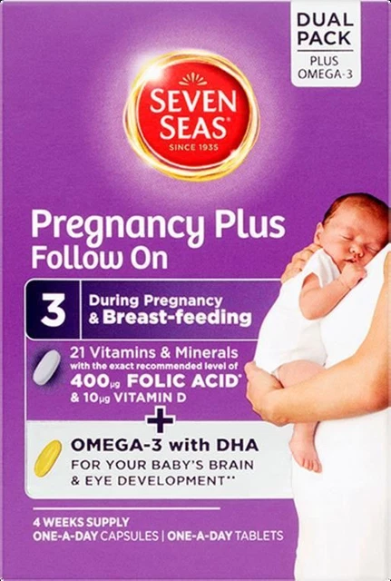 Seven Seas Pregnancy Multivitamins With Folic Acid 4 Week Supply - 28 Tablets