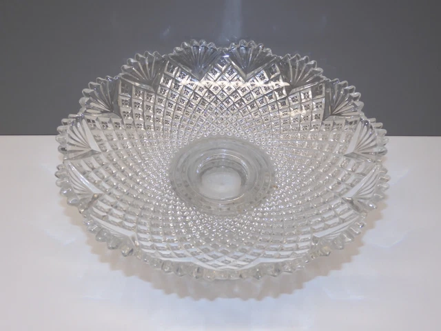Coupe sur pied coupe a fruit autre cristal de bayel d29,5 cm