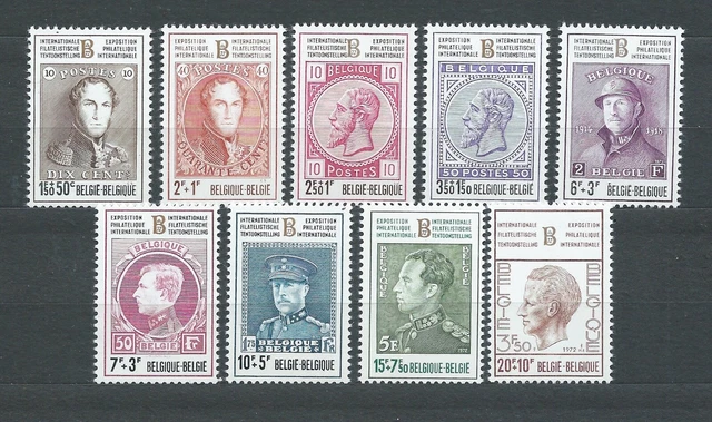 BELGIË BELGIQUE - 1972 YT 1627 à 1635 - TIMBRES NEUFS** MNH LUXE